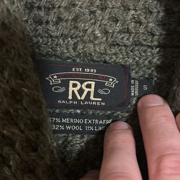 Ralph Lauren Double RL Cable Knit Cardigan - Picture 13 of 14